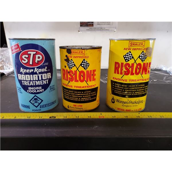 3 TINS -2 SHALER, 1 STP