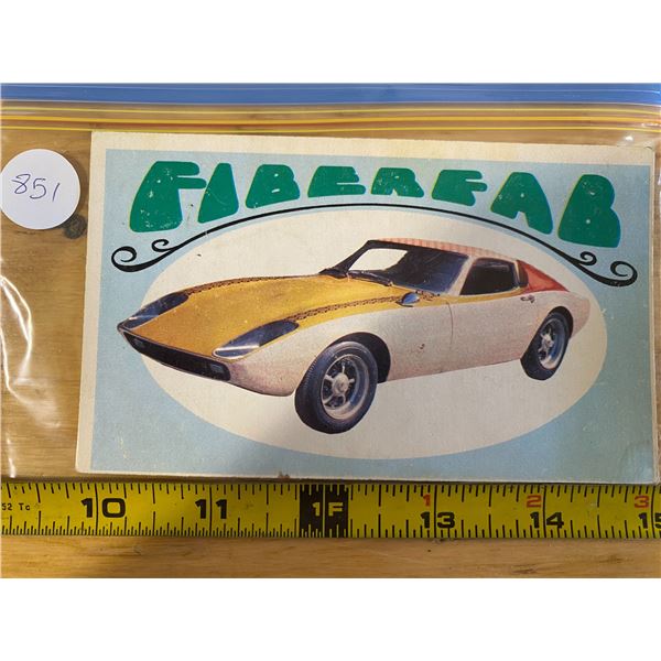 1970 Topps Way Out Wheels #6 of 36 FIBERFAB International Championship Award