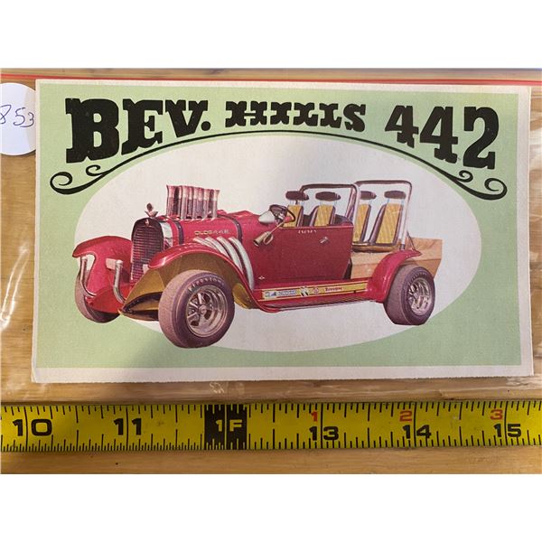 1970 Topps Way Out Wheels #8 of 36 BEV. HILL 442  “Beverly Hillbillies” TV Hot Rod