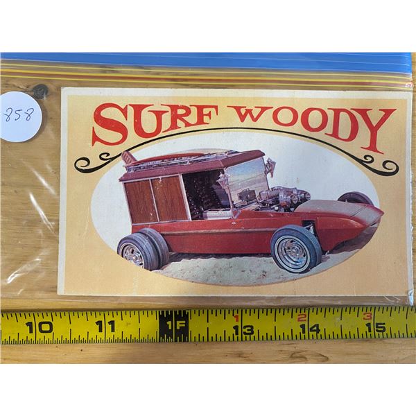 1970 Topps Way Out Wheels #17 of 36 SURF WOODY  “Wonderful World of Wheels” TV Show