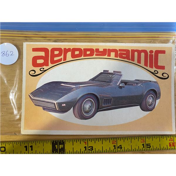 1970 Topps Way Out Wheels   # 23 of 36 AERO-DYNAMIC Aerovette Design