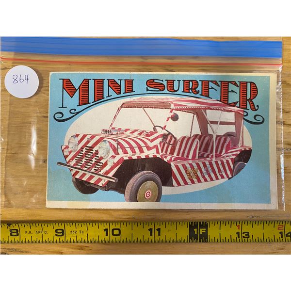 1970 Topps Way Out Wheels #25 of 36 MINI SURFER “Beach Boys” Record Car