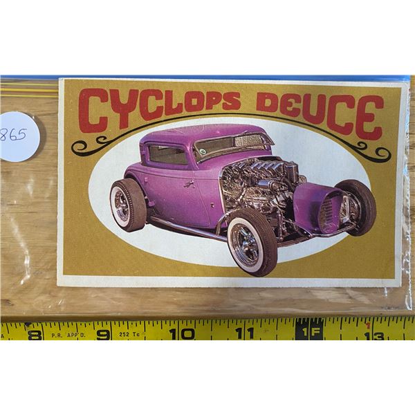 1970 Topps Way Out Wheels #26 of 36 CYCLOPS DECUCE Championship Winner