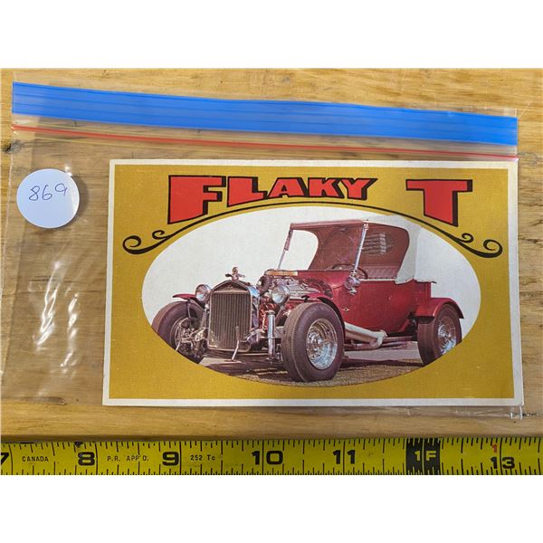 1970 Topps Way Out Wheels #33 of 36 FLAKY T  “Hope & Benny” TV Special