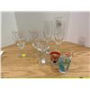 Image 1 : Assortment cocktail glasses 3 flute, 3 wine, and 3 shot glasses