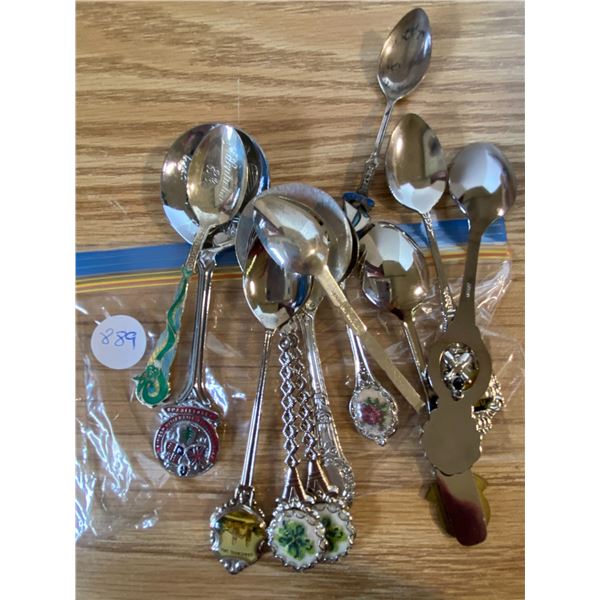 12 x collector spoons Including Florida, Edmonton, Gravelbourg, Fredericton, Penticton, Calgary, rar