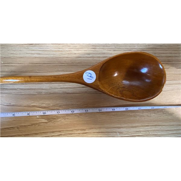 Wood Serving Spoon Salvation Army Workshop for the Blind and Handicapped.Port-au-Prince, Haiti