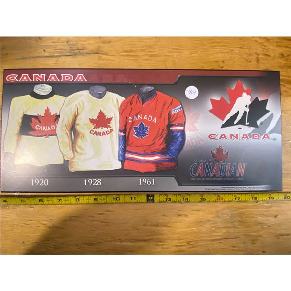 Team Canada Logo Hockey Uniforms 1920, 1928, 1961.