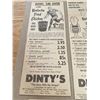 Image 5 : 2 Sided Collection 1960’s KFC Advertising.  Dinty’s KFC, Moffat’s Drive In,  Chicken Villas