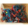 Image 1 : 5x Christmas Tree Lights Indoor, Lights. (red) all work.  About 50 feet. One strand lights has 5 bun
