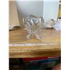 Image 3 : Footed crystal candy dish2 ½ “W x 4 ½’ L x 2 “ Height.