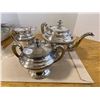 Image 1 : 3 Piece Plated Silver Tea Set International Standard