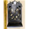 Image 2 : Vintage Black Cast Iron Match Stick Holder Hanging Wall Mount Taiwan, in good condition.