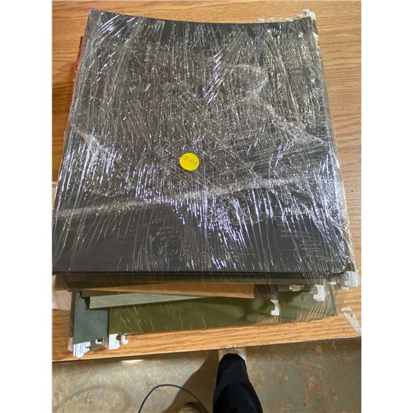 64X  File folders. Alphabet Dividers and 3 ring binder X26 folders 11 ½ x 9 ½”. X14 14 3/4x 91/2”, x