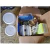 Image 1 : BOX FULL OF CONTAINERS & JARS