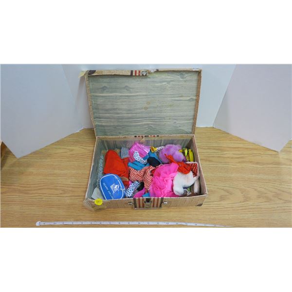 Suitcase of Vintage Doll Clothes