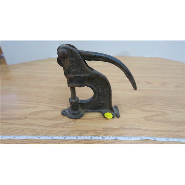 Vintage Punch Press Rivet Tool - Schmalz Auctions