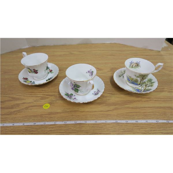 3 Royal Albert Tea Cups
