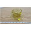 Image 1 : Yellow Ware Cup and Saucer
