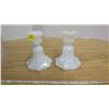 Image 1 : Vintage Milkglass Candlestick Holders