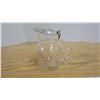 Image 3 : Vintage Glass Cream Pitcher with a Silver Lid