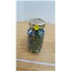 Image 1 : Quart Jar with Vintage Marbles