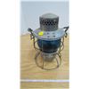Image 1 : Antique CNR Adlake Kero Lantern Blue Glass