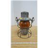 Image 1 : Antique CNR Adlake Kero Lantern Orange Glass