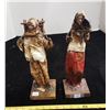 Image 2 : Pair of paper mache handmade figurines