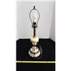 Image 5 : Table lamp - brass & glass shade