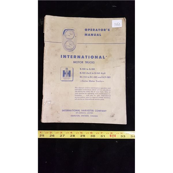 International Harvester truck manual