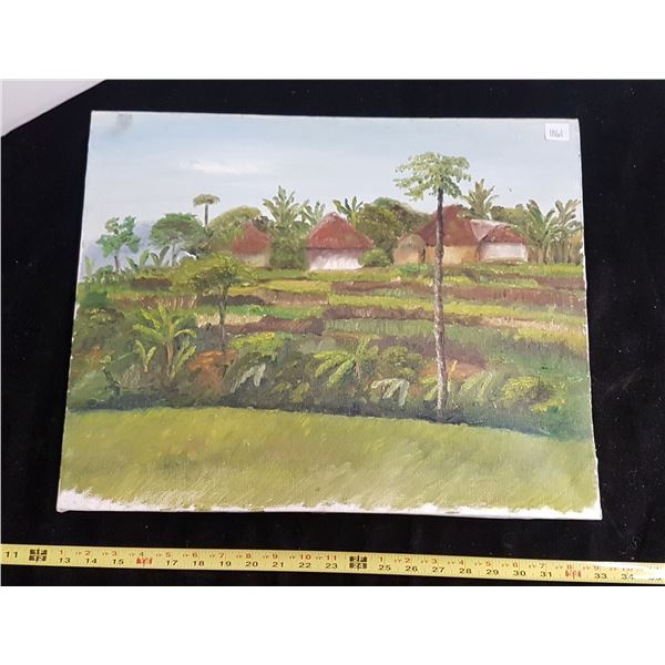 Hawaiian tiki original oil painting