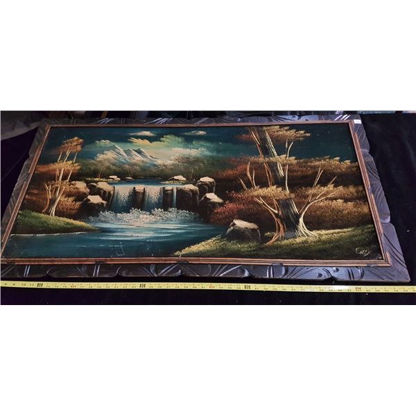 Large velvet painting