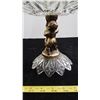 Image 3 : Victorian style 'Cherubs' glass & brass cake plate