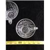 Image 5 : Prescut depression glass punch bowl & 10 cups