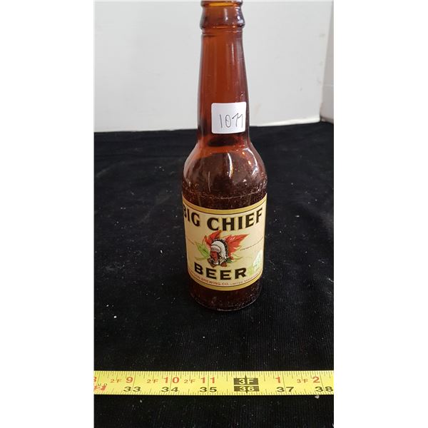 Big Chief beer bottle Saskatoon