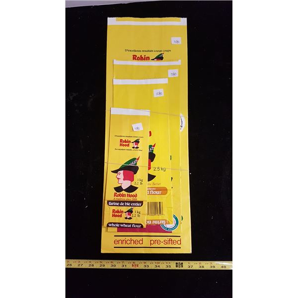 NOS Robin Hood flour bags, paper