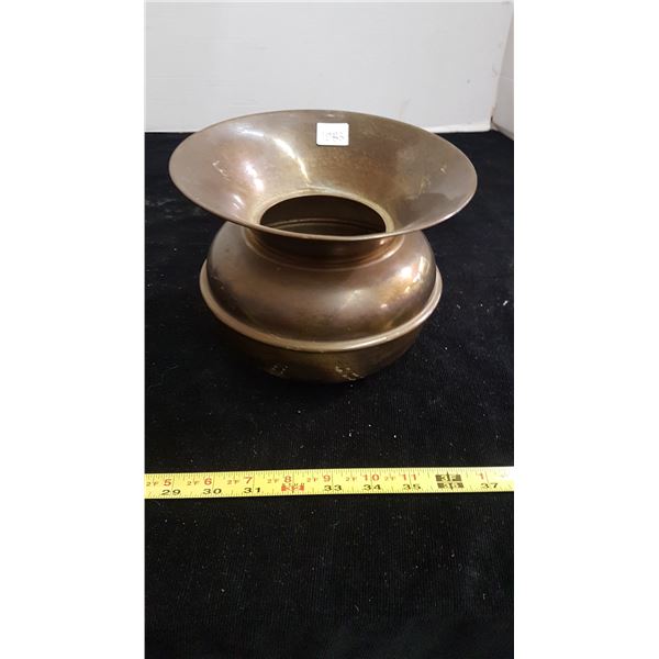 Brass spittoon