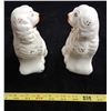 Image 2 : Pair of English Staffordshire pug dogs
