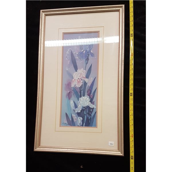 Framed 'Orchids' picture print L. Chang