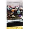Image 4 : Two containers of vintage buttons