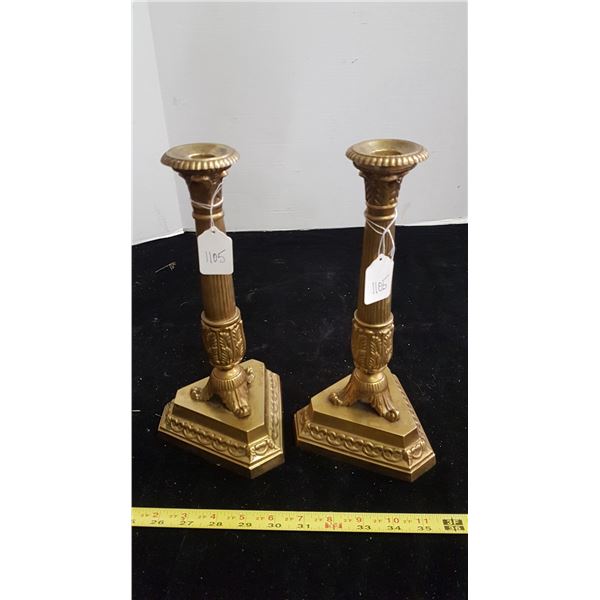 Brass candle sticks