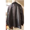 Image 2 : Men's leather 3/4 length coat size 44-46