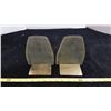 Image 2 : Leather & brass bookends