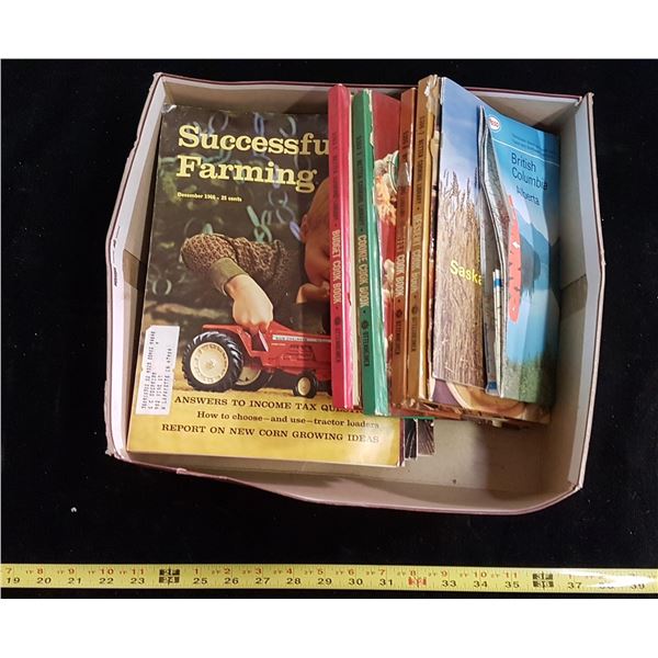 Lot of buillding magazines, cook books etc.