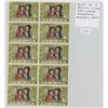 Image 1 : Block of 10 Dominica 5 Cents Stamps that celebrate the 1972 25th Anniversary of the Wedding of Princ