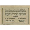 Image 2 : Austria .1920 20 Heller Notgeld (Necessity Money). From Schlatten, Lower Austria. VF.