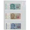 Image 1 : Lot of 3 notes from Argentina. 1985 – 1989 1 Austral, 5 Australes & 10 Australes. P-323, P-324, P-32