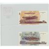 Image 2 : Lot of 2 National Bank of Cambodia notes. 2002 50 Riels & 2001 100 Riels. P-52 & P-53. Unc. Nice.