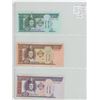 Image 1 : Lot of 3 notes from Mongolia. 2007 10 Tugrik, 2016 50 Tugrik, 2014 100 Tugrik. Himalaya Mountains.  